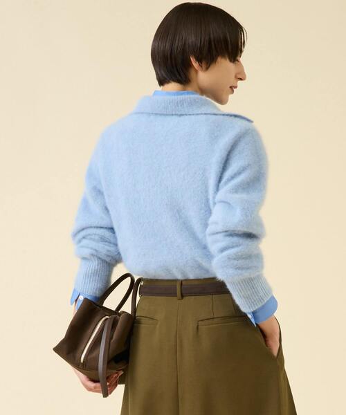 martinique（マルティニーク）の「FOXファースキッパー（一部WEB限定カラー）（ニット/セーター・レディース・チャコールグレー/ブラウン/サックスブルー/ブラウン系その他・FREE）」の17枚目の写真