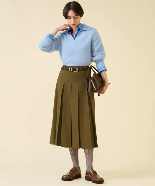 martinique（マルティニーク）の「FOXファースキッパー（一部WEB限定カラー）（ニット/セーター・レディース・チャコールグレー/ブラウン/サックスブルー/ブラウン系その他・FREE）」の18枚目の写真