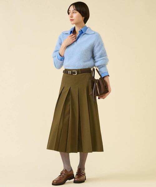 martinique（マルティニーク）の「FOXファースキッパー（一部WEB限定カラー）（ニット/セーター・レディース・チャコールグレー/ブラウン/サックスブルー/ブラウン系その他・FREE）」の19枚目の写真