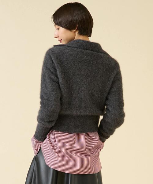 martinique（マルティニーク）の「FOXファースキッパー（一部WEB限定カラー）（ニット/セーター・レディース・チャコールグレー/ブラウン/サックスブルー/ブラウン系その他・FREE）」の22枚目の写真