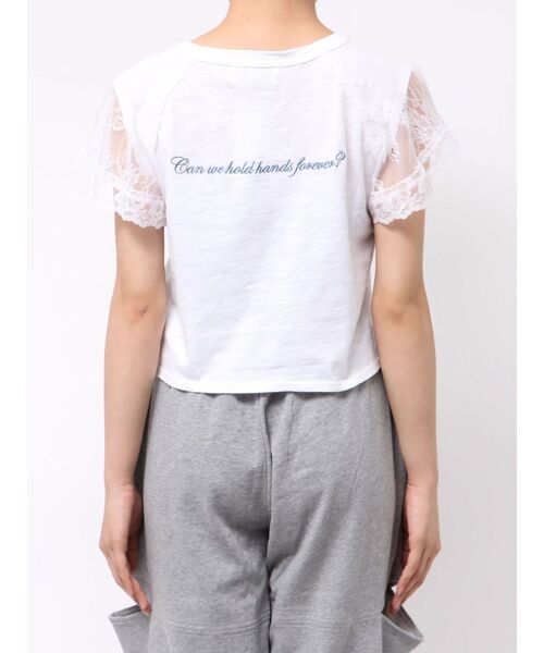 jouetie(ジュエティ)の「【Mickey&Minnie】ILOVEレースリメイクトップス Tシャツ(Tシャツ/カットソー・レディース・ピンク/ブラック/オフホワイト・MEDIUM)」の11枚目の写真