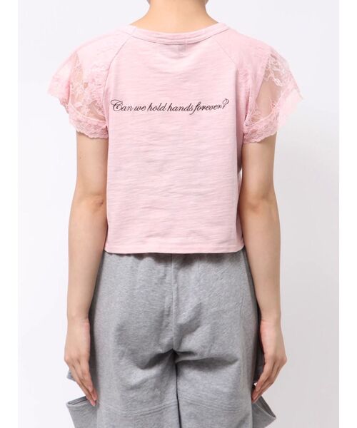 jouetie(ジュエティ)の「【Mickey&Minnie】ILOVEレースリメイクトップス Tシャツ(Tシャツ/カットソー・レディース・ピンク/ブラック/オフホワイト・MEDIUM)」の17枚目の写真