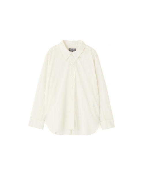 MARGARET HOWELL（マーガレットハウエル）の「WASHED COTTON POPLIN（シャツ/ブラウス・レディース・ネイビー/ホワイト・1/2）」の7枚目の写真