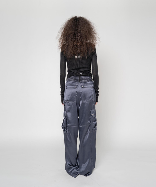 muller of yoshiokubo(ミュラーオブヨシオクボ)の「muller of yoshiokubo ミュラーオブヨシオクボ / MESH LAYER TOP メッシュレイヤートップス / MLF25102(Tシャツ/カットソー・レディース・アイボリー/カーキ/ブラック・36/38)」の6枚目の写真