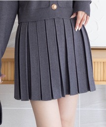 clear | ニットプリーツミニスカート(セット可)[着回し力抜群 ガーリー]≪AW新作≫(スカート)