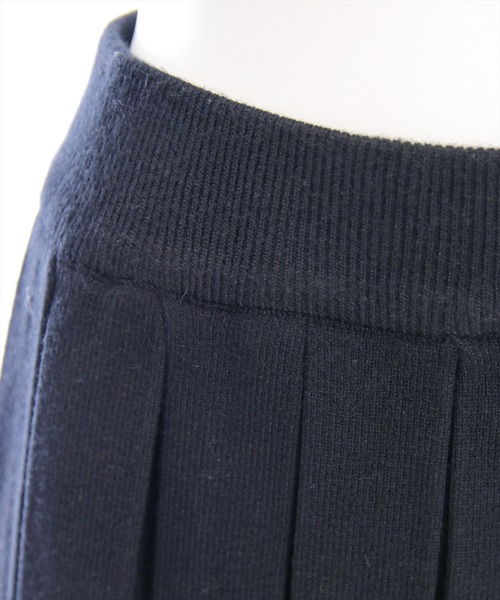 clear（クリア）の「ニットプリーツミニスカート(セット可)[着回し力抜群 ガーリー]（スカート・レディース・アイボリー/ブラック/杢グレー/ブラウン・F）」の6枚目の写真