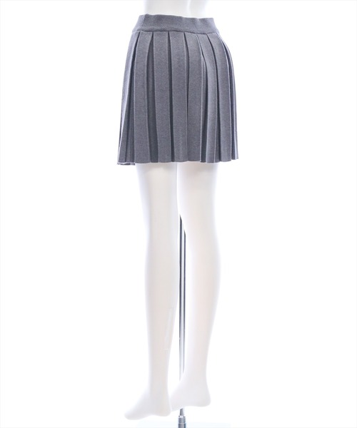 clear（クリア）の「ニットプリーツミニスカート(セット可)[着回し力抜群 ガーリー]（スカート・レディース・アイボリー/ブラック/杢グレー/ブラウン・F）」の12枚目の写真