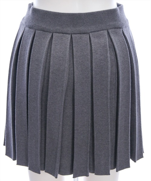 clear（クリア）の「ニットプリーツミニスカート(セット可)[着回し力抜群 ガーリー]（スカート・レディース・アイボリー/ブラック/杢グレー/ブラウン・F）」の14枚目の写真