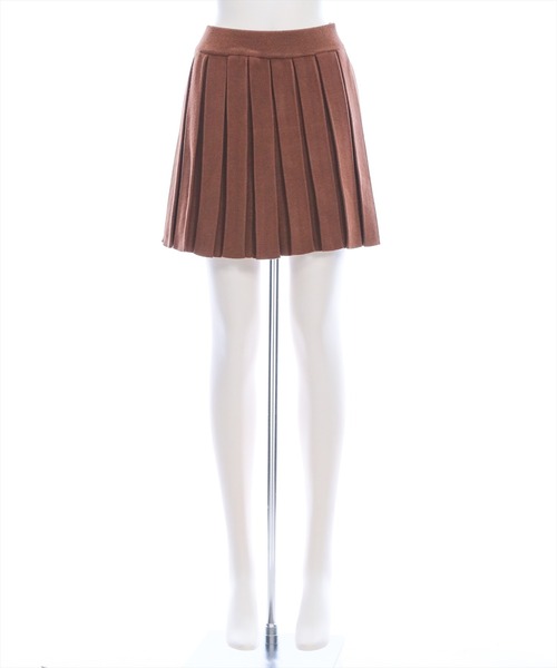 clear（クリア）の「ニットプリーツミニスカート(セット可)[着回し力抜群 ガーリー]（スカート・レディース・アイボリー/ブラック/杢グレー/ブラウン・F）」の18枚目の写真