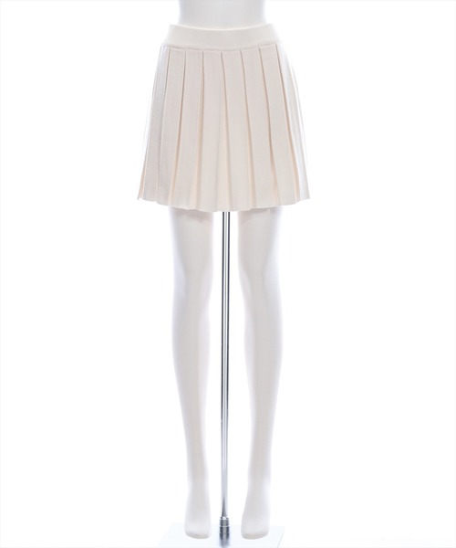 clear（クリア）の「ニットプリーツミニスカート(セット可)[着回し力抜群 ガーリー]（スカート・レディース・アイボリー/ブラック/杢グレー/ブラウン・F）」の20枚目の写真