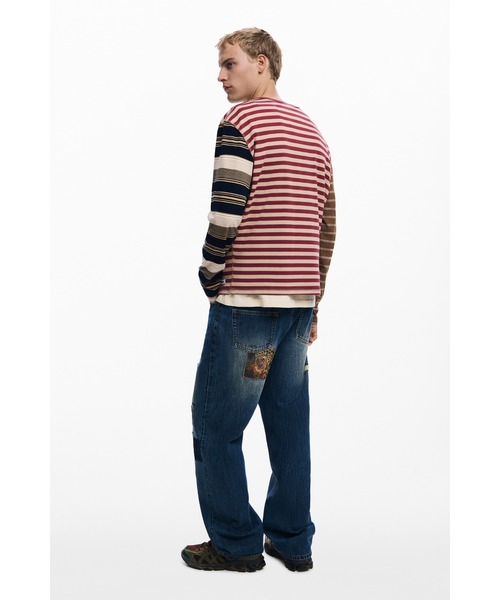 Desigual（デシグアル）の「パッチワークリペア90sデニムパンツ（デニムパンツ・メンズ・ブルー・M/XS/S/XXL/L/XL）」の3枚目の写真