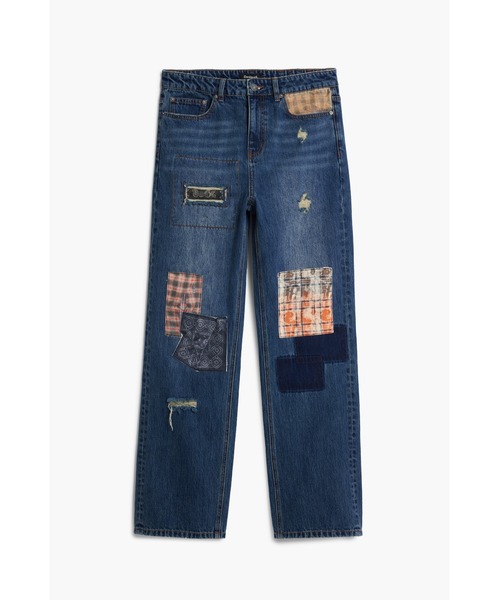 Desigual（デシグアル）の「パッチワークリペア90sデニムパンツ（デニムパンツ・メンズ・ブルー・M/XS/S/XXL/L/XL）」の6枚目の写真