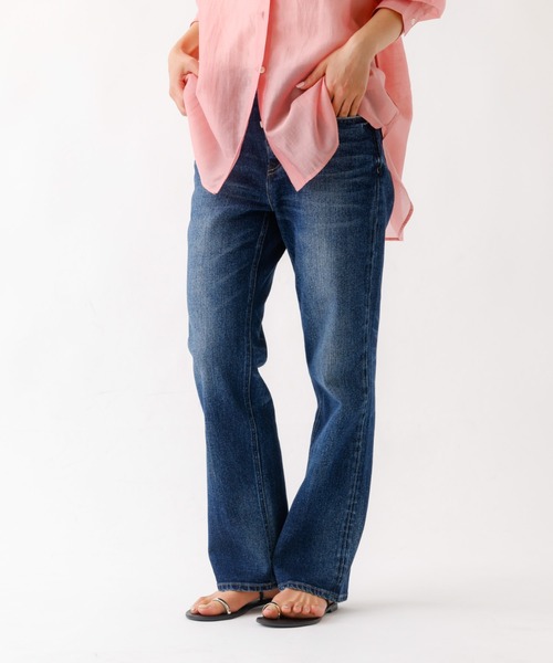 Healthy denim（ヘルシーデニム）の「【Healthy denim/ヘルシーデニム】Celery Long/フルレングスデニム/セロリロング/パンツ/ストレートシルエット【WEB限定】（その他パンツ・レディース・インディゴブルー/ブラック・23/24/25）」の2枚目の写真