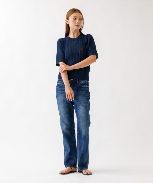 Healthy denim（ヘルシーデニム）の「【Healthy denim/ヘルシーデニム】Celery Long/フルレングスデニム/セロリロング/パンツ/ストレートシルエット【WEB限定】（その他パンツ・レディース・インディゴブルー/ブラック・23/24/25）」の3枚目の写真