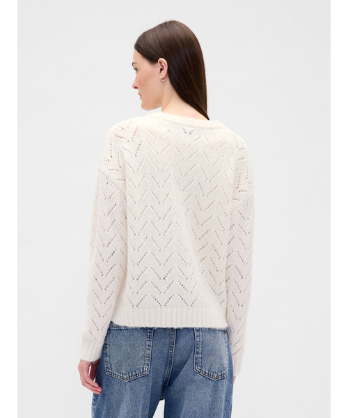 GAP(ギャップ)の「ふわもこ ポインテール カーディガン(カーディガン/ボレロ・レディース・ベージュ/ブラック・S/M/XXS/XS/L/XL)」の5枚目の写真