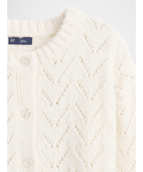 GAP(ギャップ)の「ふわもこ ポインテール カーディガン(カーディガン/ボレロ・レディース・ベージュ/ブラック・S/M/XXS/XS/L/XL)」の7枚目の写真