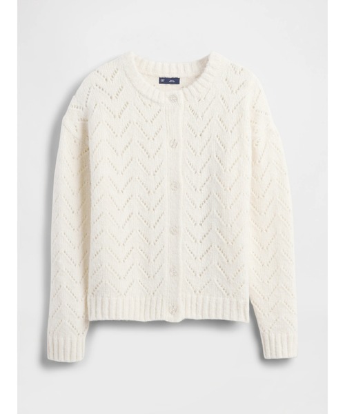 GAP(ギャップ)の「ふわもこ ポインテール カーディガン(カーディガン/ボレロ・レディース・ベージュ/ブラック・S/M/XXS/XS/L/XL)」の10枚目の写真