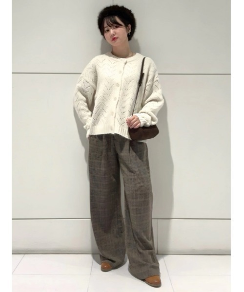 GAP(ギャップ)の「ふわもこ ポインテール カーディガン(カーディガン/ボレロ・レディース・ベージュ/ブラック・S/M/XXS/XS/L/XL)」の14枚目の写真