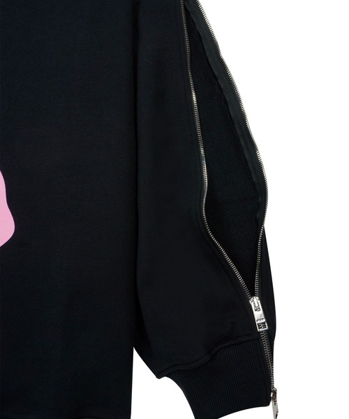 MSGM(エムエスジーエム)の「SKETCHED BUNNIES ジップディテール スウェットシャツ(スウェット・レディース・ブラック/ライトグレー・XS)」の9枚目の写真