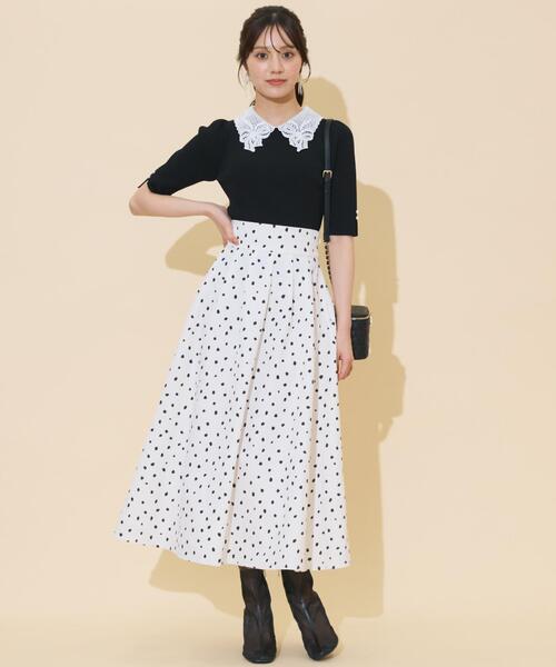 WILLSELECTION(ウィルセレクション)の「ダルメシアンプリントボリュームタックスカート(スカート・レディース・ダークブラウン/ブラック/オフホワイト・FREE)」の10枚目の写真