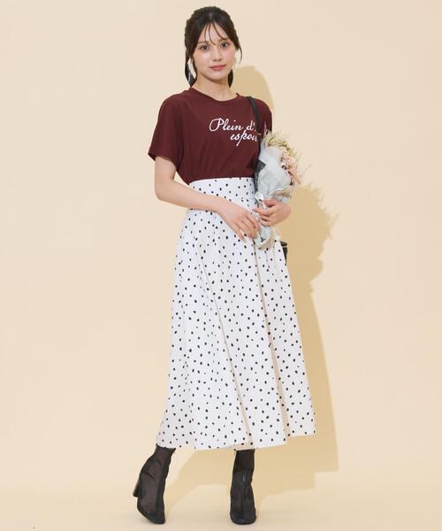 WILLSELECTION(ウィルセレクション)の「ダルメシアンプリントボリュームタックスカート(スカート・レディース・ダークブラウン/ブラック/オフホワイト・FREE)」の11枚目の写真