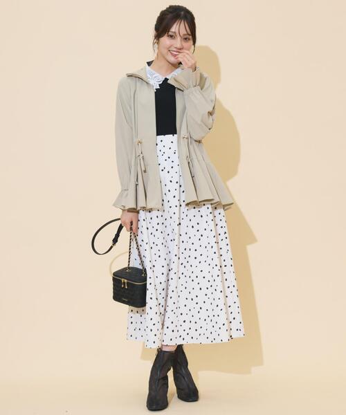 WILLSELECTION(ウィルセレクション)の「ダルメシアンプリントボリュームタックスカート(スカート・レディース・ダークブラウン/ブラック/オフホワイト・FREE)」の15枚目の写真