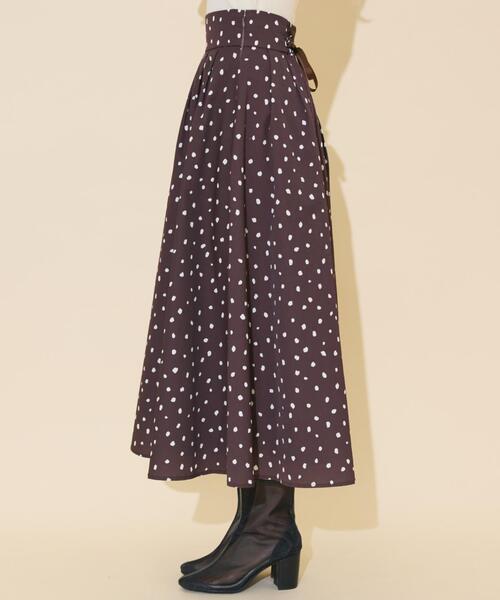 WILLSELECTION(ウィルセレクション)の「ダルメシアンプリントボリュームタックスカート(スカート・レディース・ダークブラウン/ブラック/オフホワイト・FREE)」の5枚目の写真