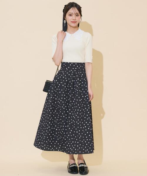 WILLSELECTION(ウィルセレクション)の「ダルメシアンプリントボリュームタックスカート(スカート・レディース・ダークブラウン/ブラック/オフホワイト・FREE)」の17枚目の写真
