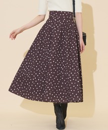 ダルメシアンプリントボリュームタックスカート