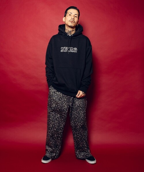 Subciety(サブサエティ)の「Abstracted paisley hoodie(ベスト・メンズ・グレー/ブラック×ブラック/ブラック×ホワイト・SMALL/XX-LARGE/X-LARGE/LARGE/MEDIUM/X-SMALL)」の5枚目の写真