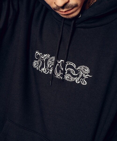Subciety(サブサエティ)の「Abstracted paisley hoodie(ベスト・メンズ・グレー/ブラック×ブラック/ブラック×ホワイト・SMALL/XX-LARGE/X-LARGE/LARGE/MEDIUM/X-SMALL)」の7枚目の写真