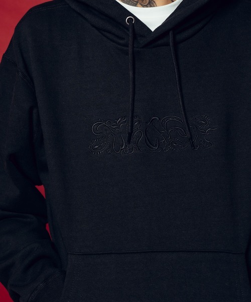 Subciety（サブサエティ）の「Abstracted paisley hoodie（パーカー・メンズ・グレー/ブラック×ブラック/ブラック×ホワイト・SMALL/XX-LARGE/X-LARGE/LARGE/MEDIUM/X-SMALL）」の12枚目の写真