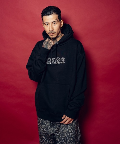 Subciety（サブサエティ）の「Abstracted paisley hoodie（パーカー・メンズ・グレー/ブラック×ブラック/ブラック×ホワイト・SMALL/XX-LARGE/X-LARGE/LARGE/MEDIUM/X-SMALL）」の8枚目の写真