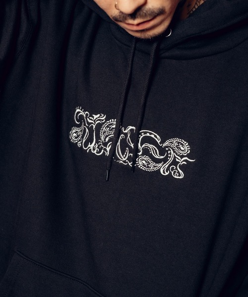 Subciety（サブサエティ）の「Abstracted paisley hoodie（パーカー・メンズ・グレー/ブラック×ブラック/ブラック×ホワイト・SMALL/XX-LARGE/X-LARGE/LARGE/MEDIUM/X-SMALL）」の9枚目の写真