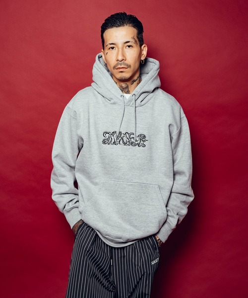 Subciety（サブサエティ）の「Abstracted paisley hoodie（パーカー・メンズ・グレー/ブラック×ブラック/ブラック×ホワイト・SMALL/XX-LARGE/X-LARGE/LARGE/MEDIUM/X-SMALL）」の15枚目の写真