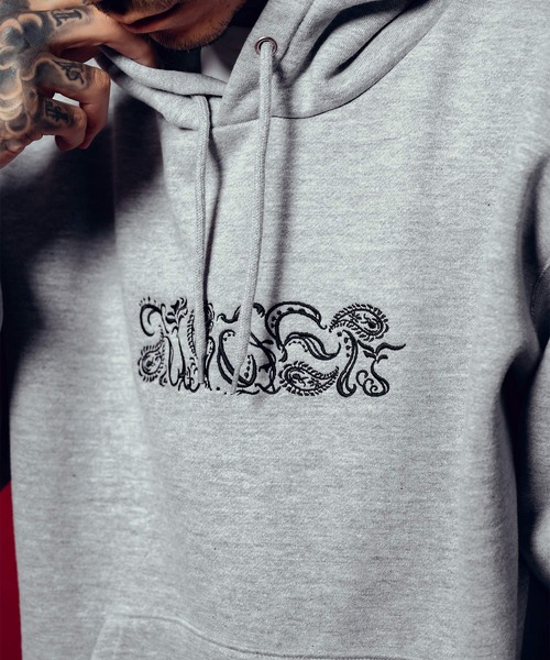 Subciety（サブサエティ）の「Abstracted paisley hoodie（パーカー・メンズ・グレー/ブラック×ブラック/ブラック×ホワイト・SMALL/XX-LARGE/X-LARGE/LARGE/MEDIUM/X-SMALL）」の16枚目の写真