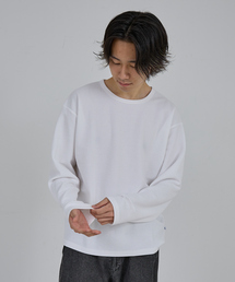 AH ABAHOUSE（エーエイチアバハウス）の「MODERN KANOKO CREW NECK LONG SLEEVE T-SHIRT / モダン カノコ クルーネック ロングスリーブTシャツ（Tシャツ/カットソー・レディース）」