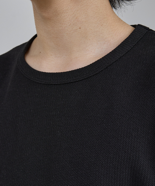 AH ABAHOUSE（エーエイチアバハウス）の「MODERN KANOKO CREW NECK LONG SLEEVE T-SHIRT / モダン カノコ クルーネック ロングスリーブTシャツ（Tシャツ/カットソー・メンズ・グレイッシュベージュ/ホワイト/ブラック・46/48/44）」の7枚目の写真