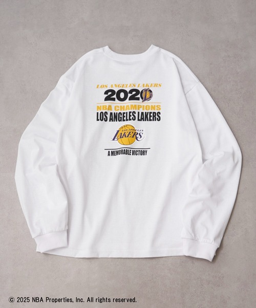 NBA(エヌビーエー)の「【NBA】NBA CHAMPIONS TEAM PRINT Long Sleeve Tee / LAKERS・CELTICS・WARRIORS /レイカーズ・セルティックス・ウォリアーズ(Tシャツ/カットソー・メンズ・ホワイト系その他2/ブラック系その他3/ブラック系その他2/ホワイト系1/ホワイト系その他3/ブラック系1・L/M/S/XS/XL)」の7枚目の写真
