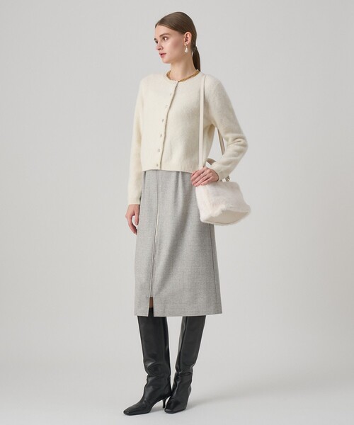 ANAYI(アナイ)の「フェイクファーハンドバッグ(ハンドバッグ・レディース・ブラウン/ホワイト/グレイッシュベージュ・FREE)」の21枚目の写真