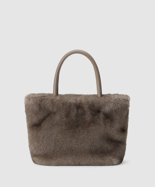 ANAYI(アナイ)の「フェイクファーハンドバッグ(ハンドバッグ・レディース・ブラウン/ホワイト/グレイッシュベージュ・FREE)」の13枚目の写真