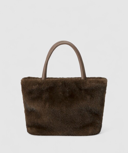 ANAYI(アナイ)の「フェイクファーハンドバッグ(ハンドバッグ・レディース・ブラウン/ホワイト/グレイッシュベージュ・FREE)」の10枚目の写真