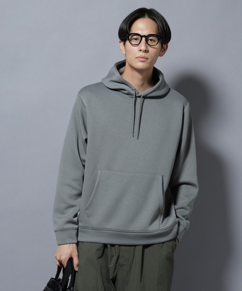 NANO universe(ナノユニバース)の「パネルダンボールフーディー 長袖(セットアップ可)(パーカー・メンズ・ブラック/グレー/オフホワイト/チャコール・S/M/L)」の4枚目の写真