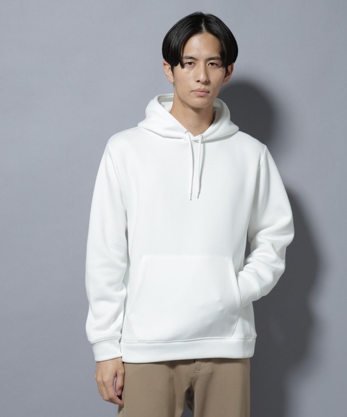 NANO universe(ナノユニバース)の「パネルダンボールフーディー 長袖(セットアップ可)(パーカー・メンズ・ブラック/グレー/オフホワイト/チャコール・S/M/L)」の2枚目の写真