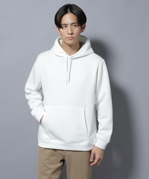 NANO universe(ナノユニバース)の「パネルダンボールフーディー 長袖(セットアップ可)(パーカー・メンズ・ブラック/グレー/オフホワイト/チャコール・S/M/L)」の21枚目の写真