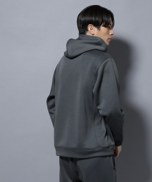 NANO universe(ナノユニバース)の「パネルダンボールフーディー 長袖(セットアップ可)(パーカー・メンズ・ブラック/グレー/オフホワイト/チャコール・S/M/L)」の8枚目の写真