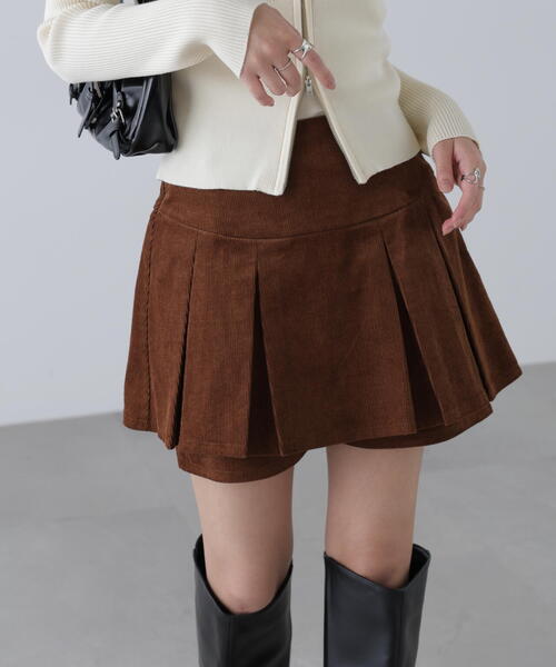 FREE'S MART(フリーズマート)の「◆プリーツショートパンツ(その他パンツ・レディース・ブラウン系その他/ブラウン・MEDIUM/SMALL)」の4枚目の写真