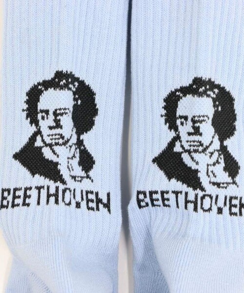 ROSTER SOX（ロスターソックス）の「【ROSTER SOX/ロスターソックス】BEETHVEN（ソックス/靴下・メンズ・オフホワイト/ライトグレー/イエロー/サックスブルー・FREE）」の12枚目の写真