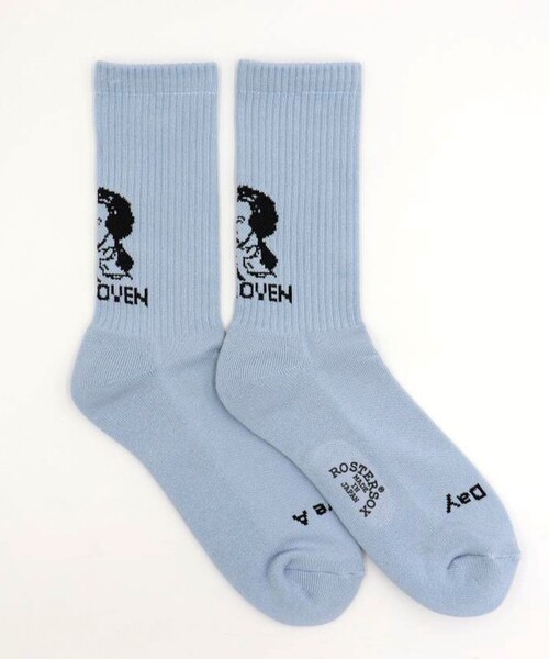 ROSTER SOX（ロスターソックス）の「【ROSTER SOX/ロスターソックス】BEETHVEN（ソックス/靴下・メンズ・オフホワイト/ライトグレー/イエロー/サックスブルー・FREE）」の14枚目の写真