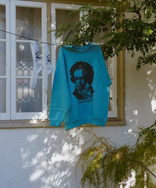 ROSTER SOX（ロスターソックス）の「【ROSTER SOX/ロスターソックス】BEETHVEN（ソックス/靴下・メンズ・オフホワイト/ライトグレー/イエロー/サックスブルー・FREE）」の17枚目の写真